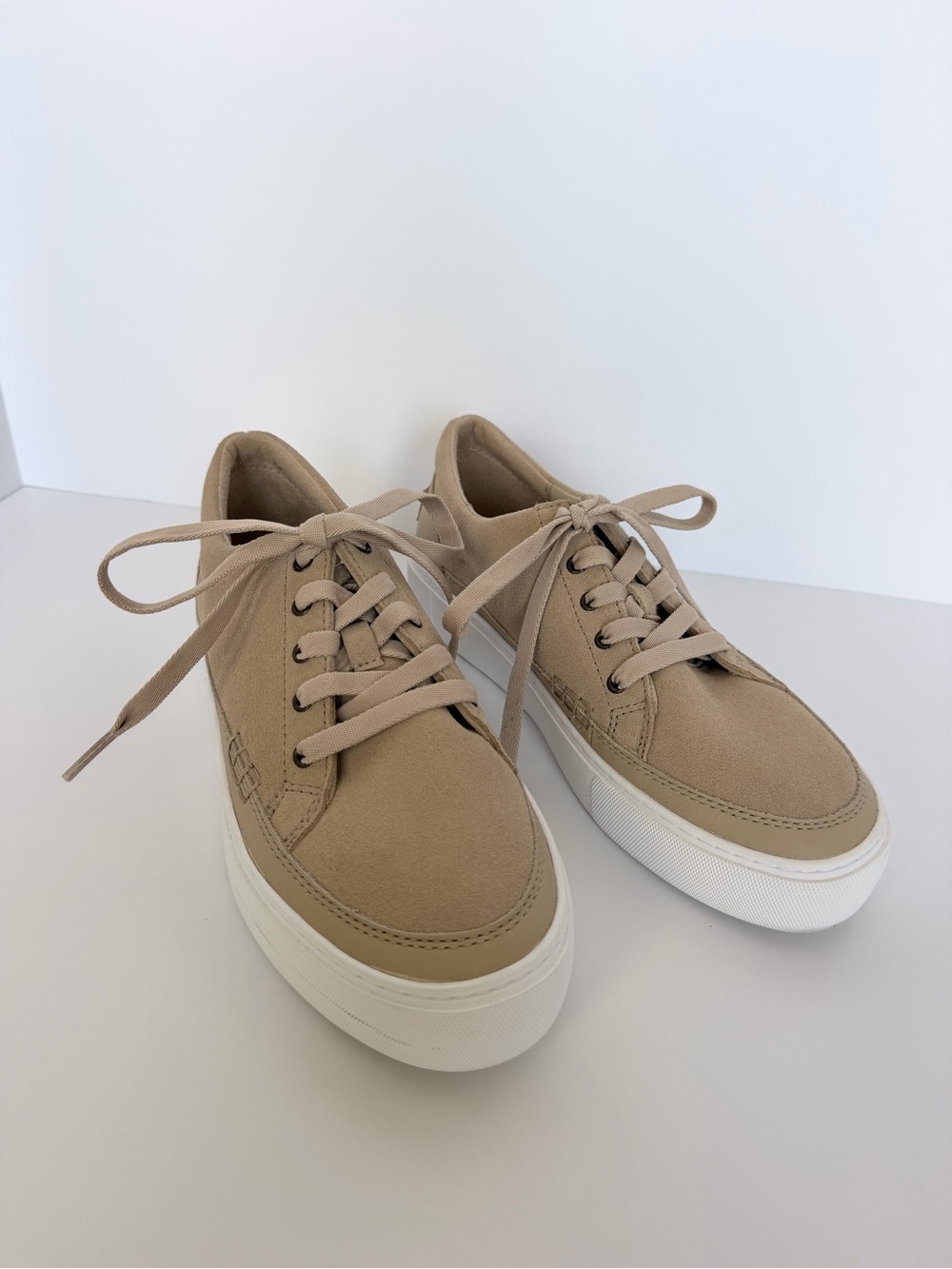 UGG Women’s Suede Lace-Up Sneakers in Tan - New